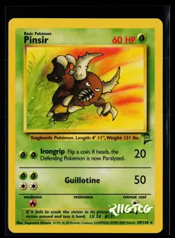 Pinsir 29/130 Base Set 2 Pokemon NM - Image 1