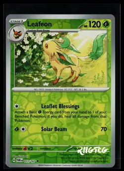 Leafeon 011/167 Twilight Masquerade Pokemon Reverse Holo NM - Image 1