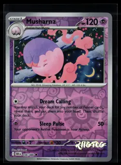 Musharna 036/086 Black Bolt Pokemon Reverse Holo NM - Image 1