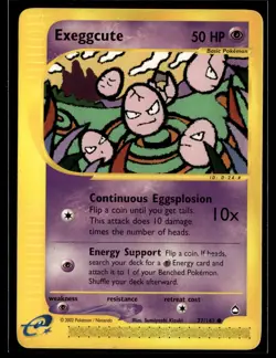 Exeggcute 77/147 Aquapolis Common Pokemon - Image 1
