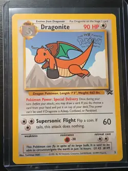 1999 Pokemon Dragonite #5 - WB Kids Black Star Promo - Image 1