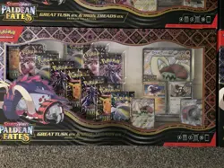 Pokemon Paldean Fates Great Tusk Treads ex Premium Collection Box x4 - Image 3