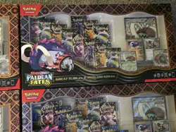 Pokemon Paldean Fates Great Tusk Treads ex Premium Collection Box x4 - Image 5