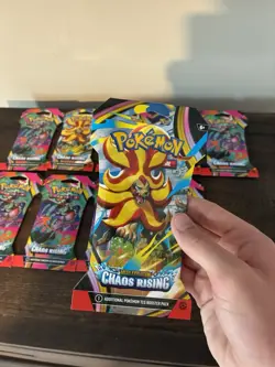 Pokemon TCG Mega Evolution Chaos Rising 10x Booster Packs Factory Sealed - Image 2