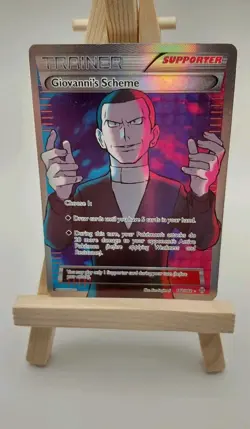 Pokemon TCG Giovanni's Scheme 162/162 BREAKthrough Secret Rare Holo Full Art - Image 1