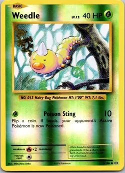 Weedle 5/108 - XY - Evolutions Common Pokemon TCG NM - Image 1