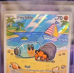 Pokemon TCG Dwebble Holo Illustration Rare 129/086 Sv: Black Bolt HP70 English - Image 1