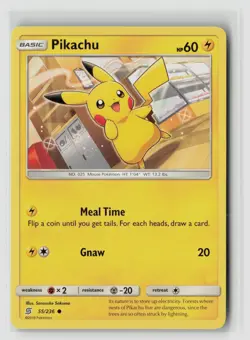 Pikachu #55/236 Sm Unified Minds Common Pokemon TCG NM - Image 1