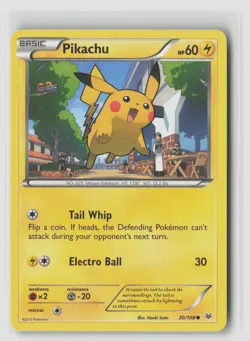 Pikachu #20/108 Xy - Roaring Skies Common Pokemon TCG LP - Image 1