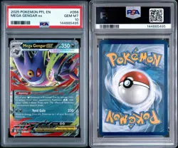 2025 POKEMON PFL EN-PHANTASMAL FLAMES #056 MEGA GENGAR EX PSA 10 - Image 3