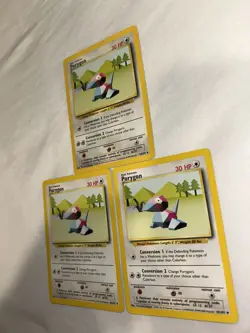 Porygon (x3) - 39/102 Base Set - WOTC Unlimited - Pokemon TCG D4 - Image 5