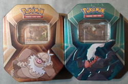 NEW Pokemon Two Triple Whammy Tins, Factory Sealed, 1 Foil & 3 Packs in Each - Image 2