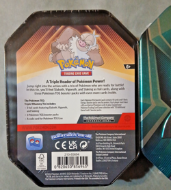 NEW Pokemon Two Triple Whammy Tins, Factory Sealed, 1 Foil & 3 Packs in Each - Image 5