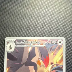 Pokemon Larry's Staraptor 249/217 Illustration Rare Full Art Holo English 2026 - Image 5