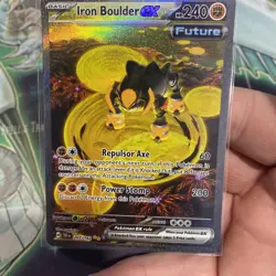 Pokemon TCG Iron Boulder ex 207/162 Temporal Forces Special Illustration Rare - Image 1