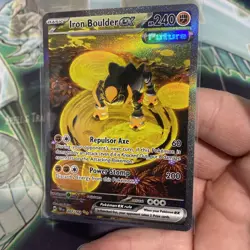 Pokemon TCG Iron Boulder ex 207/162 Temporal Forces Special Illustration Rare - Image 2