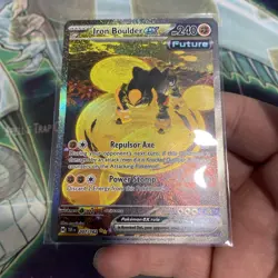 Pokemon TCG Iron Boulder ex 207/162 Temporal Forces Special Illustration Rare - Image 4