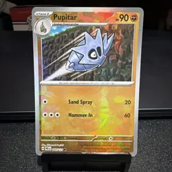 Pupitar - Pokemon Prismatic Evolutions 048/131 Master Ball Pattern Holo NM - Image 1
