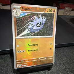 Pupitar - Pokemon Prismatic Evolutions 048/131 Master Ball Pattern Holo NM - Image 2