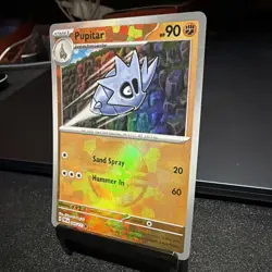 Pupitar - Pokemon Prismatic Evolutions 048/131 Master Ball Pattern Holo NM - Image 3