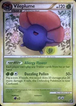 Vileplume 24/90 Rare HGSS Undaunted Pokemon Near Mint - Image 1