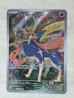 Pokemon TCG Zacian 100/094 Phantasmal Flames Illustration Rare NM - Image 1