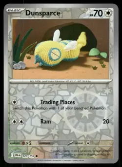 DUNSPARCE 120/159 COMMON JOURNEY TOGETHER POKEMON REVERSE HOLO NEAR MINT - Image 1