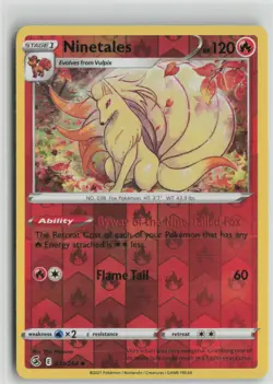 Ninetales 031/264 Uncommon Fusion Strike Pokemon Reverse Holo Near Mint - Image 1