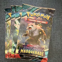 Pokemon TCG Scarlet & Violet Twilight Masquerade Booster Pack Lot (5) English - Image 3