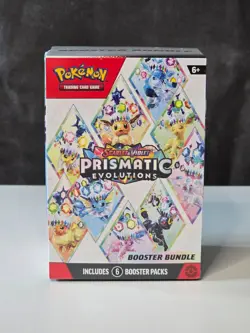 Pokemon Scarlet and Violet Prismatic Evolutions Booster Bundle (Factory Sealed) - Image 1