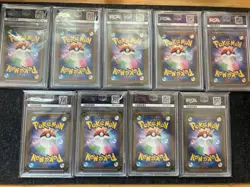 G2U Pokemon PSA 10 PSA 9 Yu Nagaba Eevee Complete Sequential Set - Image 2