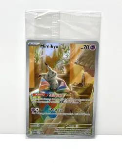 SEALED Pokemon TCG Mimikyu SVP 075 Paldean Fates Holo Black Star Promo NM - Image 1