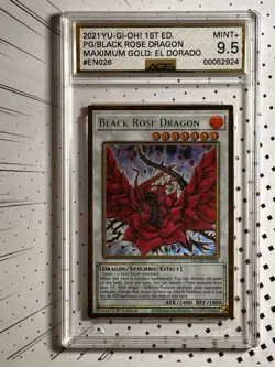 2021 Yu-Gi-Oh! Black Rose Dragon El Dorado AGS 9.5 Mint+ - Image 1