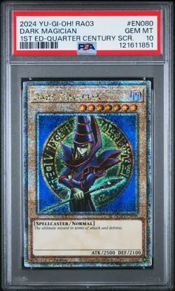 🔥PSA 10🔥 DARK MAGICIAN Quarter Century Secret Rare SCR Ra03-EN080 - Image 1