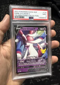 Dark Sylveon V SWSH134 SWSH: Sword & Shield Promo Cards Holo PSA 9 - Image 1