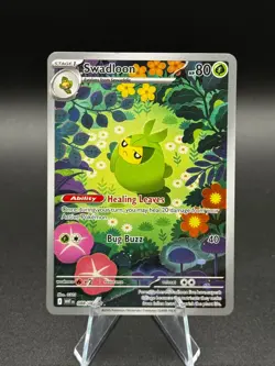 Swadloon 088/086 Illustration Rare White Flare Pokemon Holo NM/M - Image 1