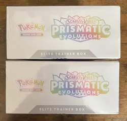 Pokemon TCG Prismatic Evolution Elite Trainer Box ETB Factory Sealed LOT OF 2 - Image 3