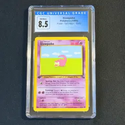 Pokemon Slowpoke 1st Edition Fossil 55/62 CGC 8.5 NM/Mint+ TCG 1999 WOTC Vintage - Image 1