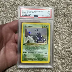 2000 POKEMON NEO GENESIS ~ 1ST EDITION ~ #6 HERACROSS HOLO ~ PSA 7 - Image 1