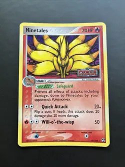 Pokemon TCG Ninetales EX Power Keepers 19/108 Reverse Holo Rare Stamped MP - Image 1