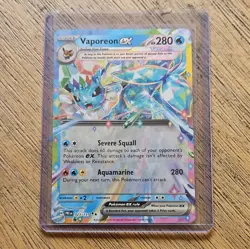 Pokemon Vaporeon ex 023/131 Sv: Prismatic Evolutions Double Rare Holo - Image 1