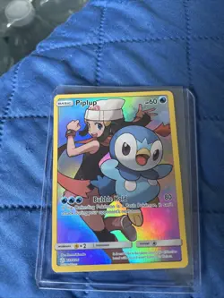 Pokemon TCG Piplup Holo Secret Rare Card Cosmic Eclipse 239/236 - Image 1