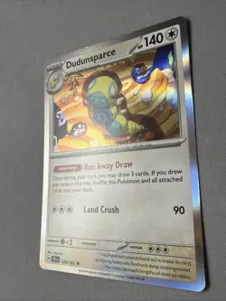 Pokemon TCG * SV Temporal Force * 129/162 Dudunsparce Holo Rare * FRESH PK - Image 2