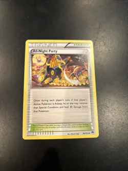 All-Night Party 96/122 Pokemon Breakpoint Trainer Stadium Uncommon NM - Image 1