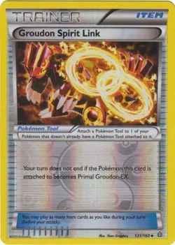 Groudon Spirit Link Reverse foil POKEMON XY PRIMAL CLASH 131/160 Trainer Item - Image 1