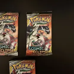 Pokemon Cosmic Eclipse Booster Packs Lot Of 3 Arceus Art Packs Factory Sealed - Image 4