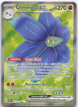 Glimmora ex 213/197 Ultra Rare Obsidian Flames Pokemon Near Mint - Image 1