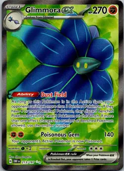 Glimmora ex 213/197 Ultra Rare Obsidian Flames Pokemon Near Mint - Image 1