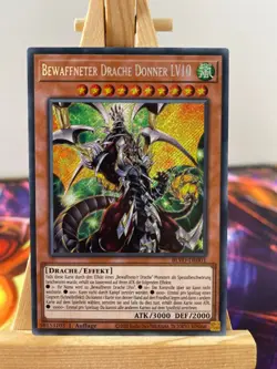 Bewaffneter Drache Donner LV10 BLVO-DE001 Secret Rare Deutsch NM YUGIOH - Image 1