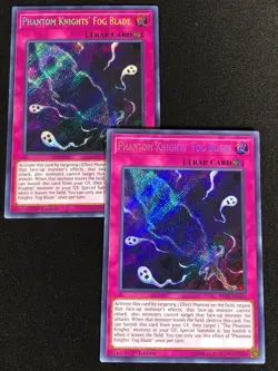 Yugioh Phantom Knights' Fog Blade BLRR-EN065 1ST SECRET x2 (NM) - Image 1